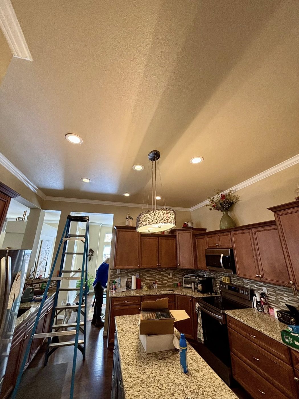 Kitchen recessed lighting work